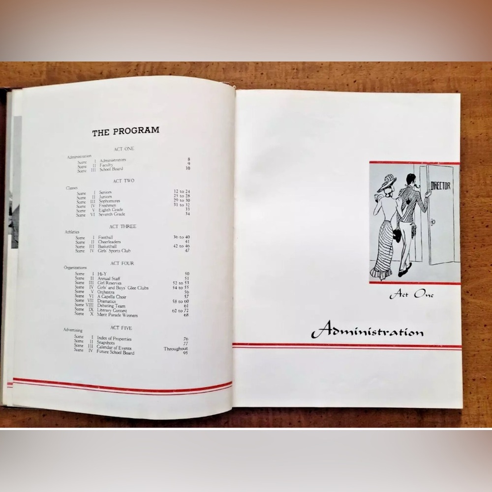 1938 "THE DE REBUS" BEN AVON HIGH SCHOOL YEARBOOK, BEN AVON, PA - Picture 5 of 8